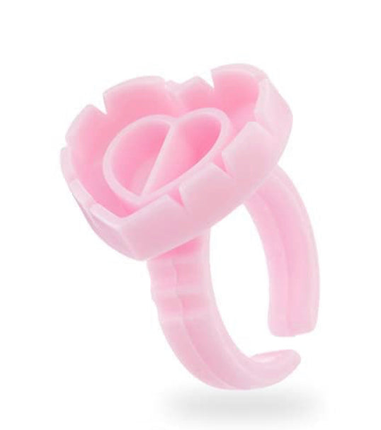 Pink Heart Shaped Glue Rings