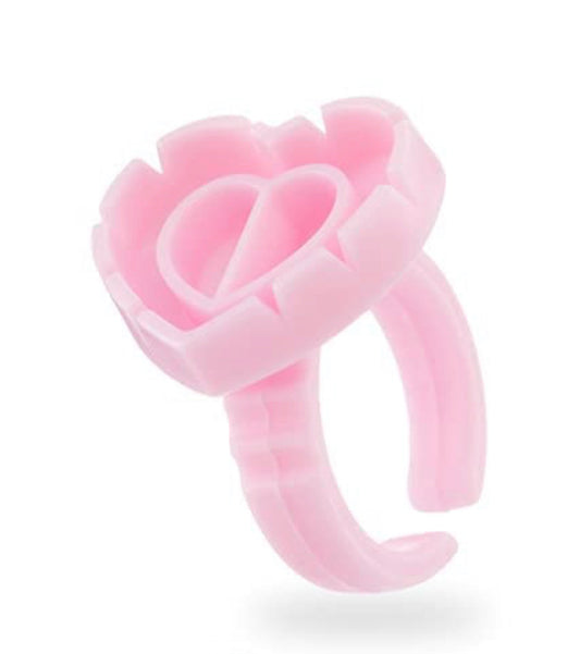 Pink Heart Shaped Glue Rings